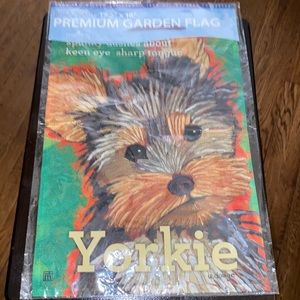 Yorkie Yard Flag